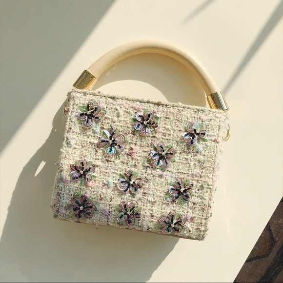 Sequin floral mini bag - Picture 1 of 1